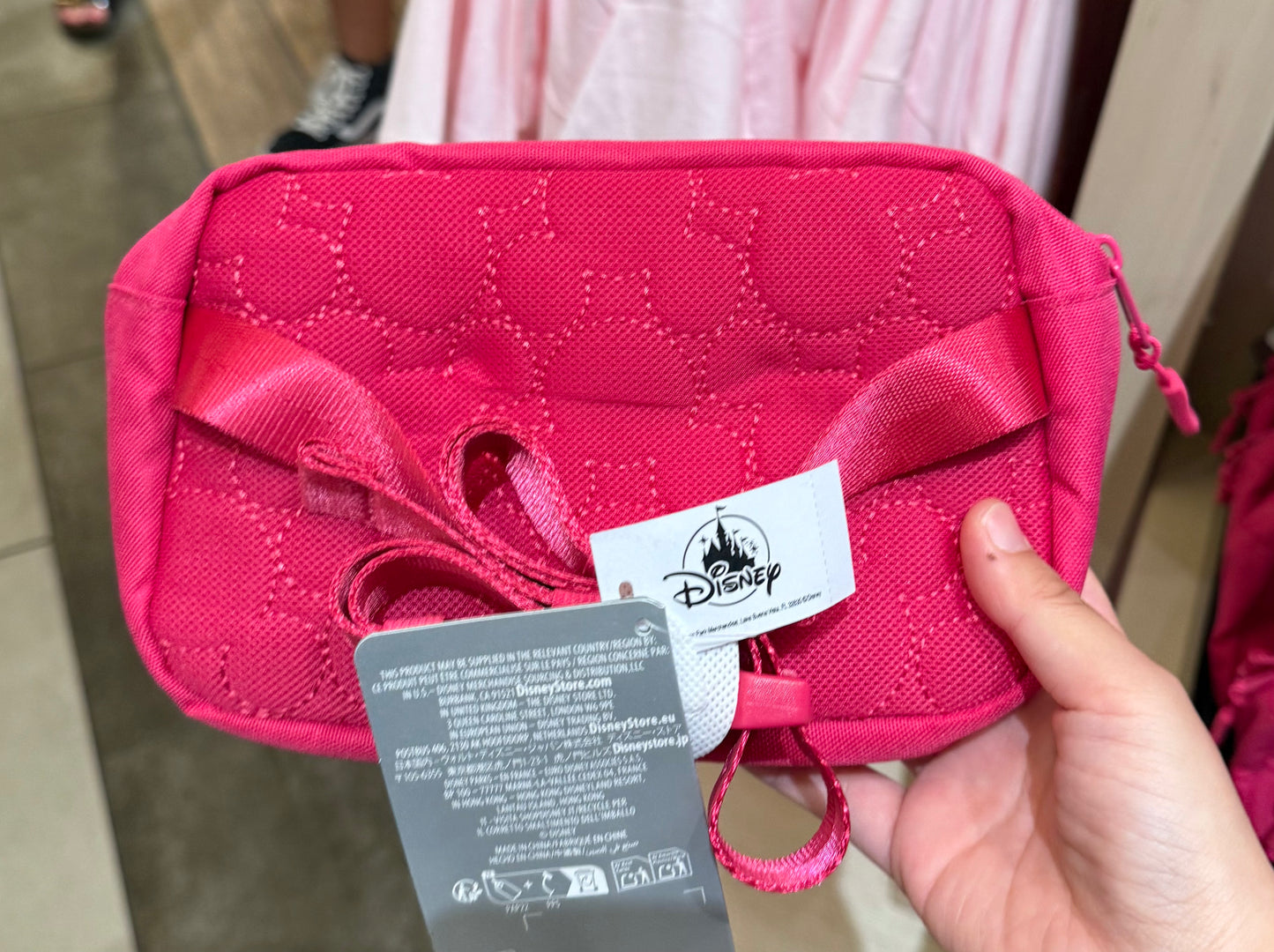 Walt Disney World Logo Pink Ear Holder Belt Bag Pink