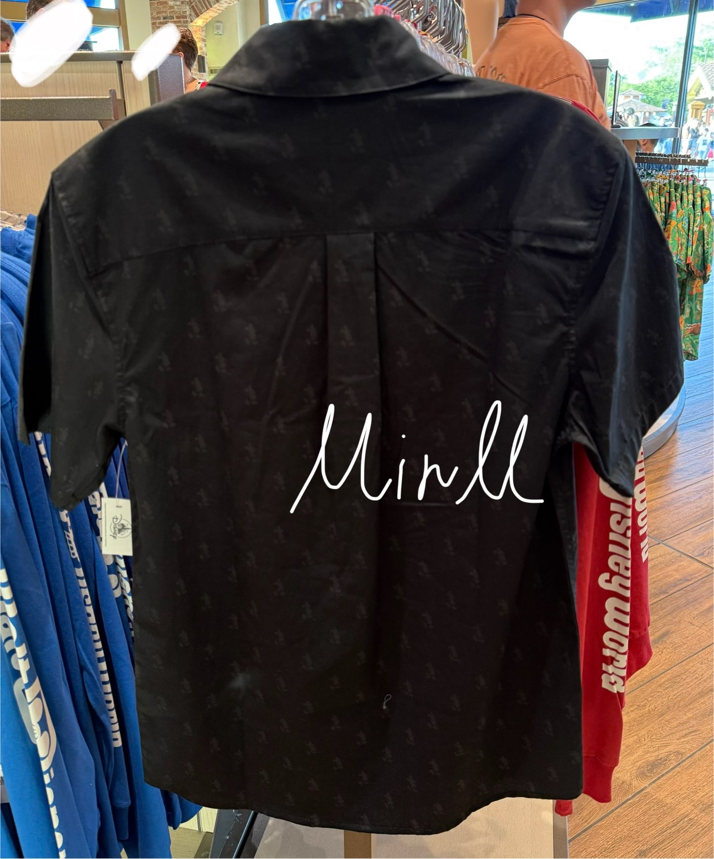Disney Parks Exclusive Mickey Mouse Woven Shirt For Adults Walt Disney World
