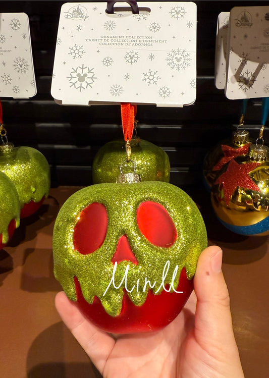 Snow White Poison Apple Christmas Ornament Walt Disney World