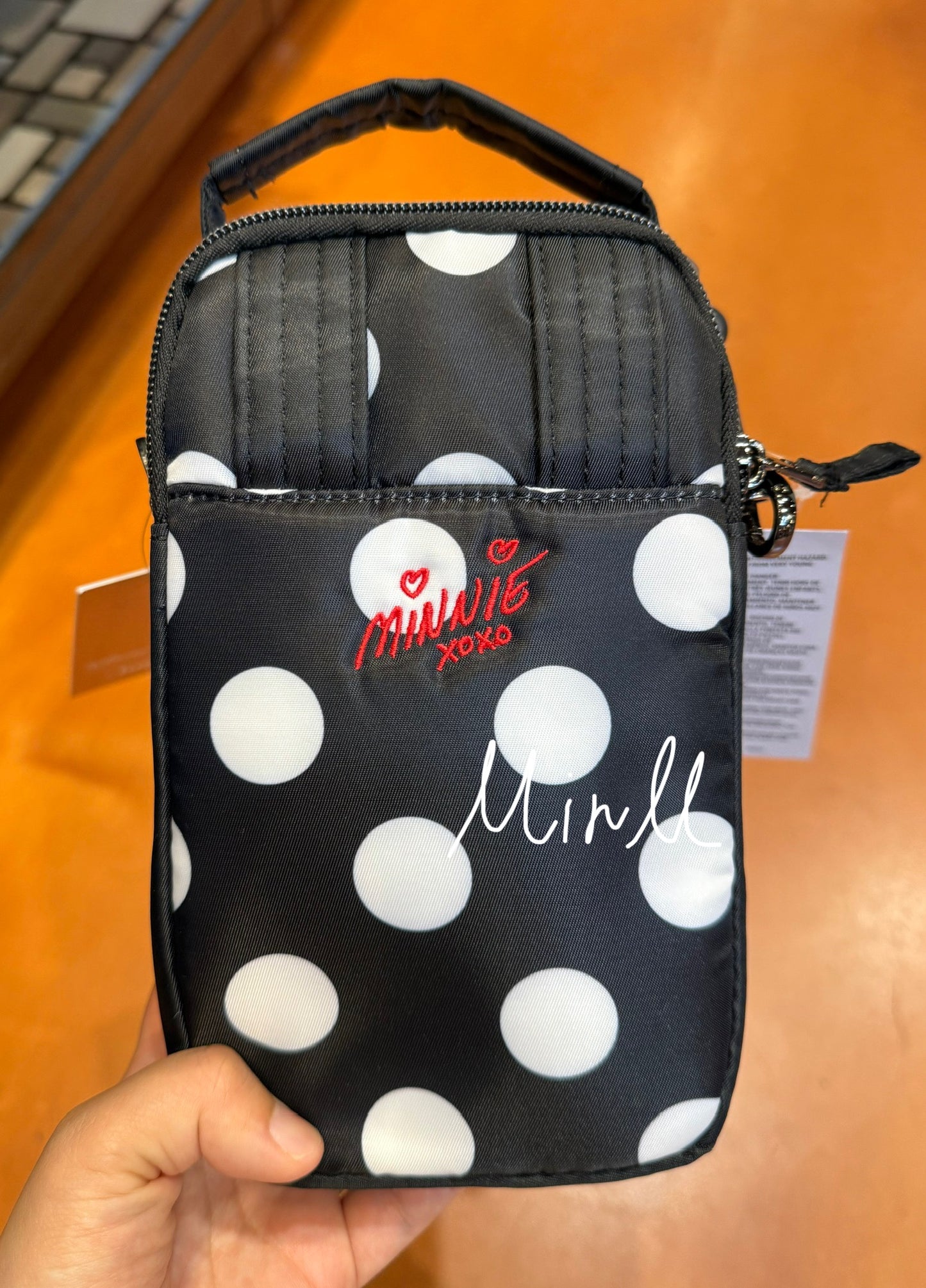 【Lug】Disney Parks Minnie Mouse Polka Dots Crossbody Bag Walt Disney World