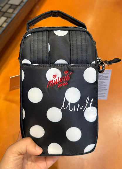【Lug】Disney Parks Minnie Mouse Polka Dots Crossbody Bag Walt Disney World