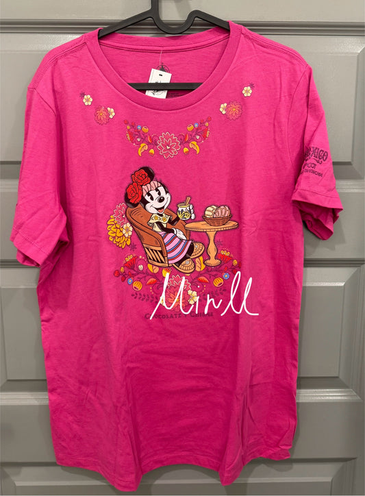 Walt Disney World EPCOT Mexico Minnie Mouse T-shirt For Women For Adults